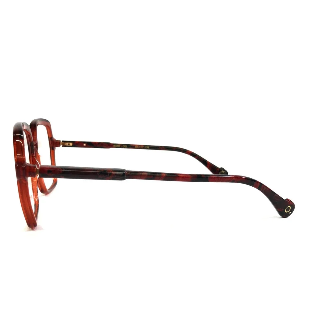 Etnia Barcelona Eyeglasses Frame KORE OG Orange Red Geometric Full Rim 54-17-138